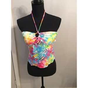 Tie Dye OP Halter Swim Top Small 3-5 Juniors